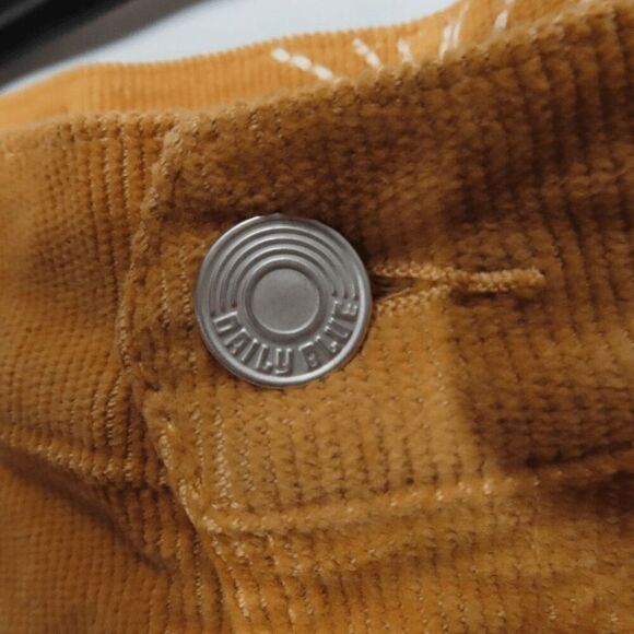 Daily Blue Mud Mustard Boost Corduroy Straight Leg Pants Size 25 - Picture 4 of 9